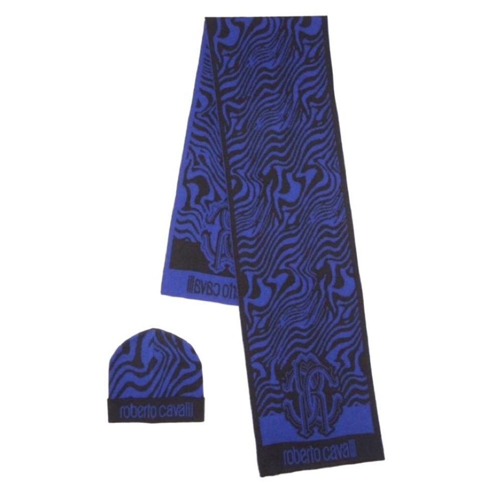 NWT Roberto Cavalli Beanie & Scarf